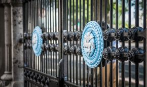 South East Garden Gates onto the Embankment