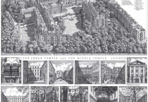 Inner and Middle Temple Tea Towel