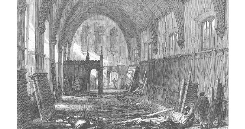 Hall-old-demolition-woodcut-1869-ILN