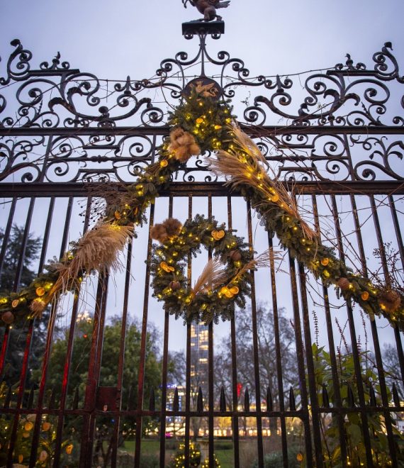 Garden Gates at Christmas